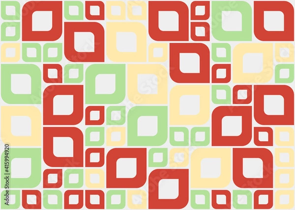 Fototapeta Abstract Geometric Pattern generative computational art illustration