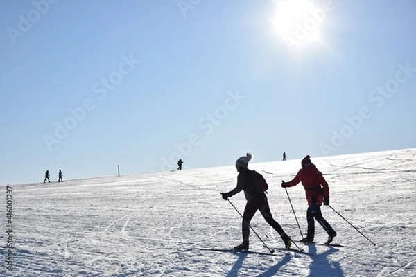 Obraz couple on the snow