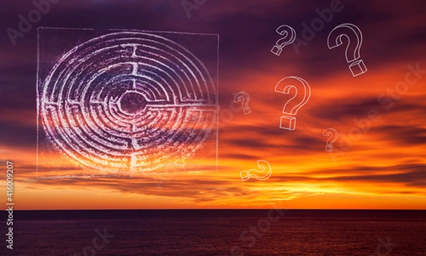 Obraz labirinto misterioso