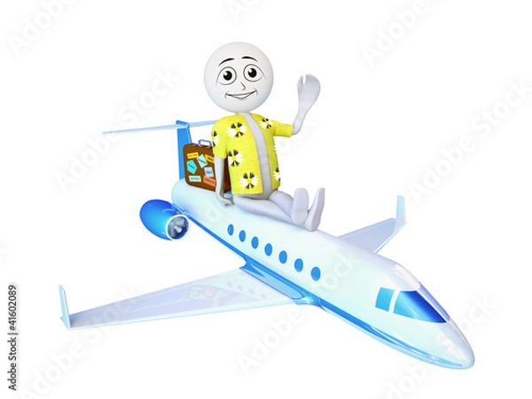 Obraz Man on the plane