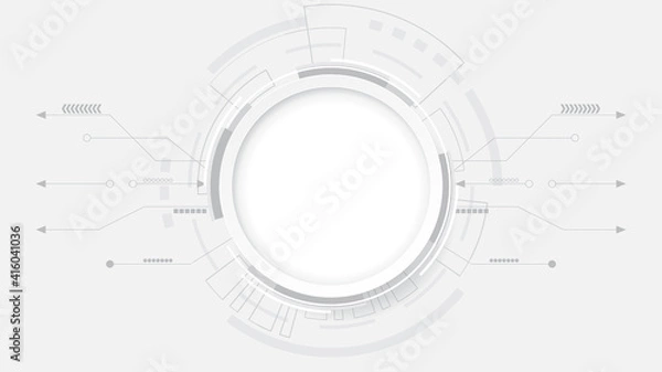 Obraz Abstract lines and dots connection background Spherical digital data connection technology and data concept.