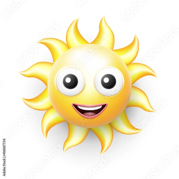 Obraz Smiley. Smiling sun.