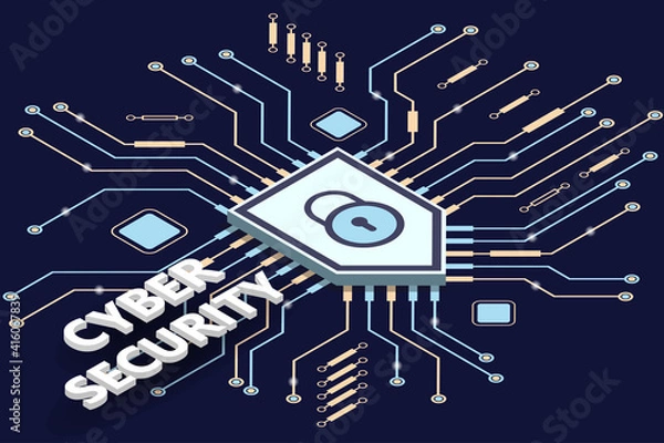 Obraz Cyber security.