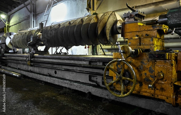 Obraz industrial machine at the factory