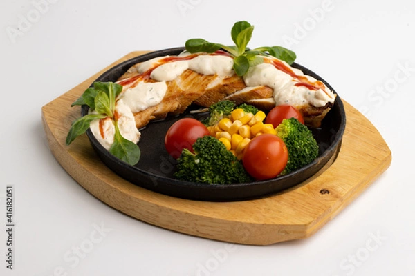 Obraz chicken with vegetables