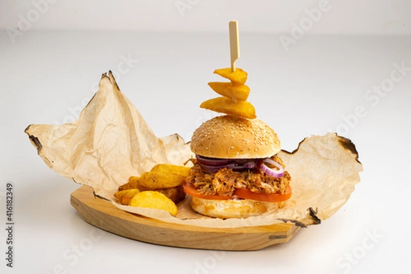 Obraz burger and potato