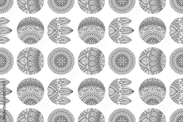 Fototapeta Tribal ethnic pattern semless design