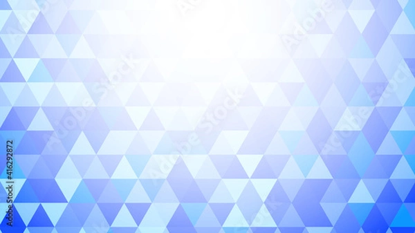 Fototapeta 青色のポリゴンベクターフレーム背景素材