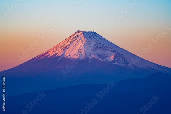 Fototapeta 富士山の夕景