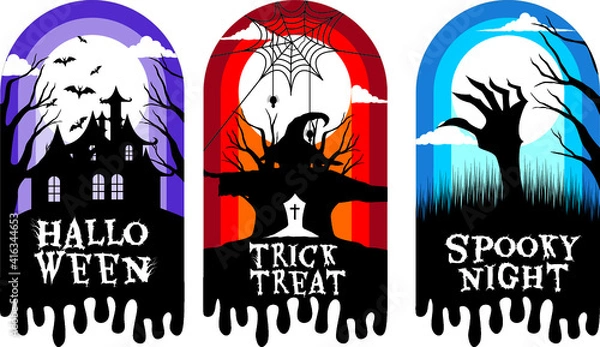 Obraz Happy halloween design