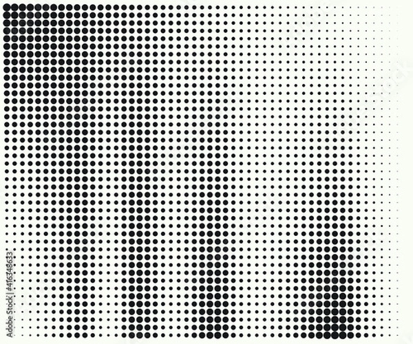 Fototapeta Horizontal lines. Design halftone element. Vector illustration. Line halftone pattern with gradient effect. Template for backgrounds and stylized textures.
