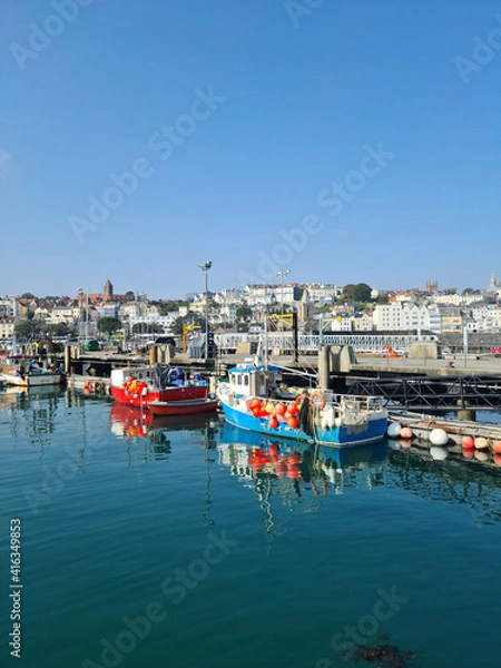 Fototapeta Guernsey Channel Islands, St Peter Port Harbour