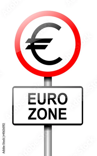 Obraz Euro zone concept.