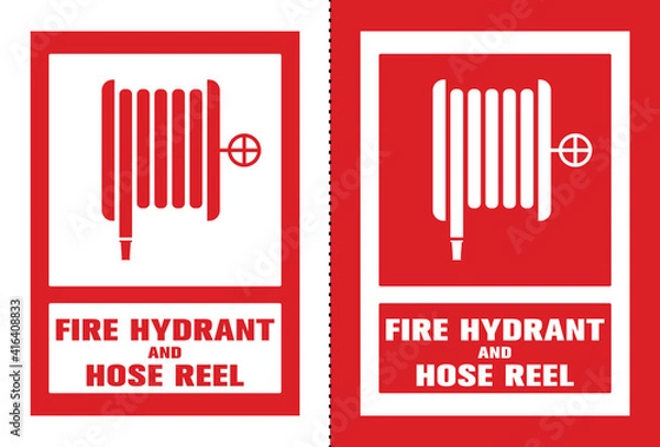 Fototapeta Fire Safety Symbol Sign, Vector Illustration, Label .EPS 10.