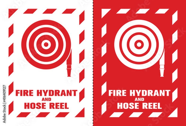 Fototapeta Fire Safety Symbol Sign, Vector Illustration, Label .EPS 10.