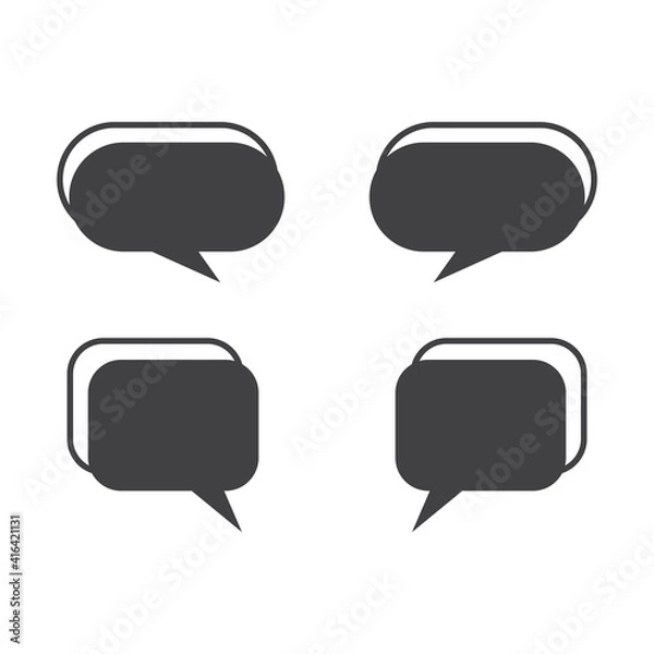 Obraz Speech bubbles vector set