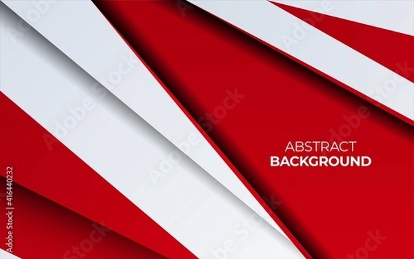 Obraz Modern stylish red background with paper effect