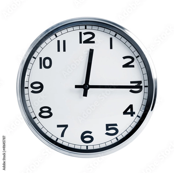 Obraz Wall office clock in a metal case