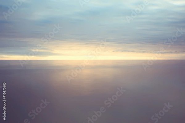 Obraz abstract sunset on the lake, landscape water and sky, blurred view freedom nature concept