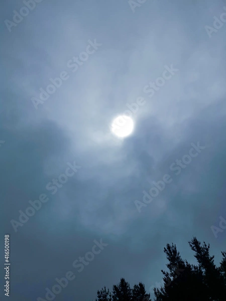 Fototapeta time lapse clouds