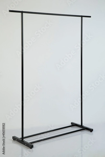 Obraz Empty cloth rack isolated on white