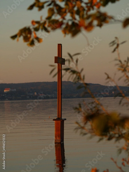 Obraz Abendrot beim Kreuz