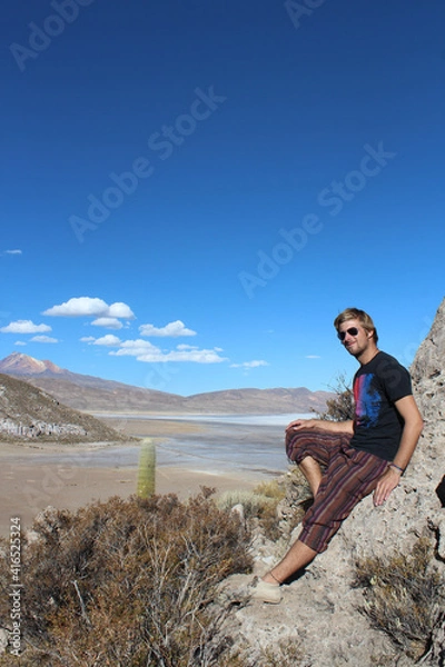 Obraz Shooting in der Salzwüste