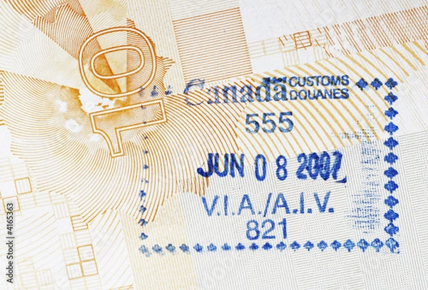 Obraz Canada Customs Stamp