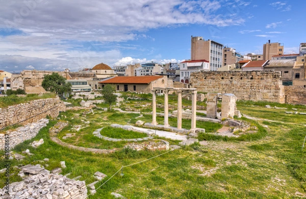 Fototapeta View of Ancient Agora of Athens, Greece