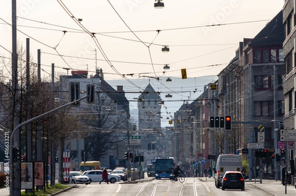 Obraz St. Johanns-Tor, Elsässerstrasse, Basel, Schweiz