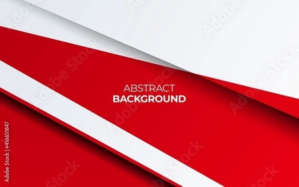 Obraz Modern stylish red background with paper effect