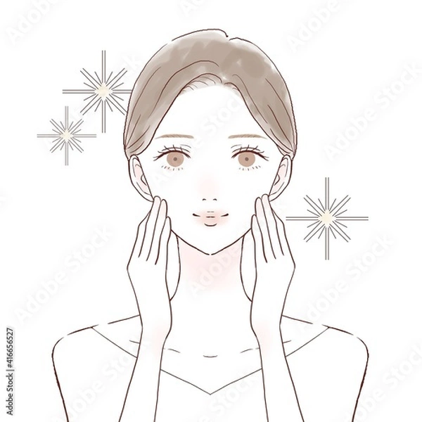 Obraz スキンケア　女性　美肌