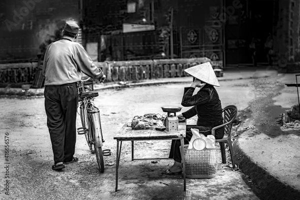 Obraz person walking