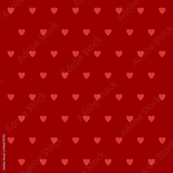 Obraz Illustration d'un arrière-plan de coeurs