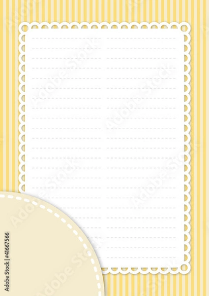 Fototapeta Placemat menu