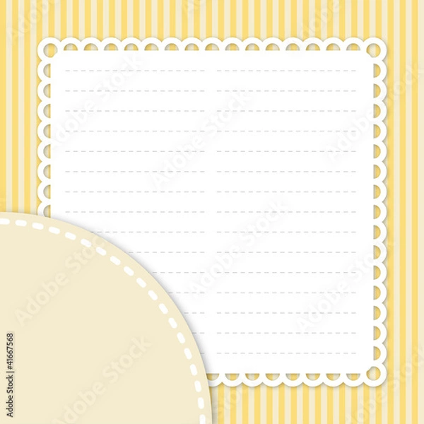 Fototapeta Placemat menu