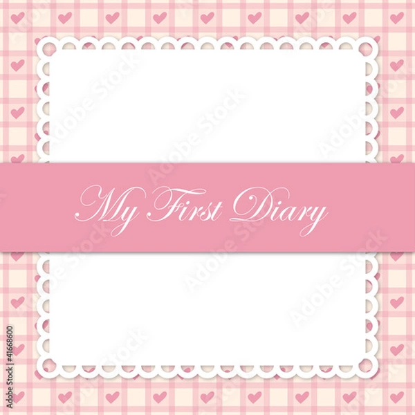 Fototapeta Diary cover