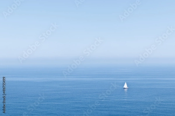 Fototapeta blue sea in the north of spanish coast