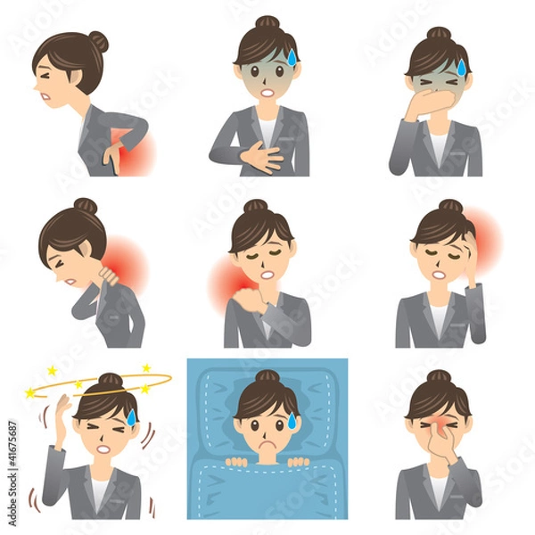 Obraz Ilustracja choroby OL C.