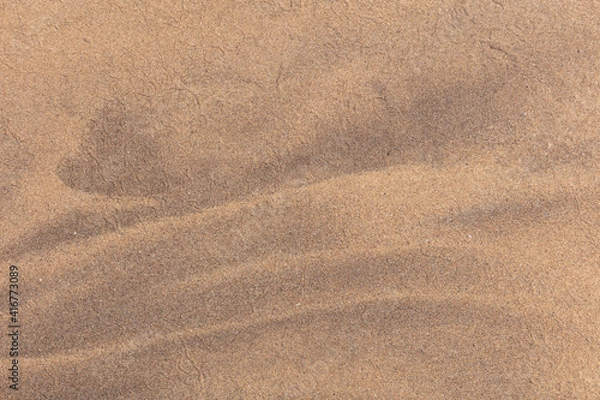 Obraz Close up abstract image of golden sand at a beach with beautiful natural patterns.