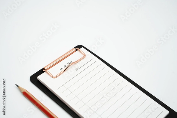 Obraz Concept image using weekly planner and pencil and eraser