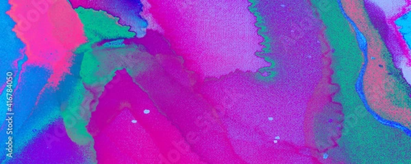 Fototapeta Green Elegant Texture. Bright Textile Pattern. Ocean Luxury Element. Sea Fantasy Canva. Pastel Drawing Artwork. Blue Silk Artwork. Messy Poster. Abstract Graffiti.