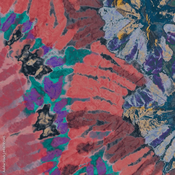 Fototapeta Grey Artistic Background. Dark Stylish Pattern. Red Tie Design. Violet Fantasy Print. Black Beauty Paper. Pink Drawn Background. Violet Abstract Background.