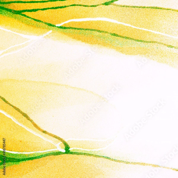 Fototapeta White Luxury Wallpaper. Azure Cotton Banner. Yellow Stylish Decor. Bright Dark Template. Blue Textile Background. Green Tie Dye Splash. Liquid Graffiti. Abstract Background.