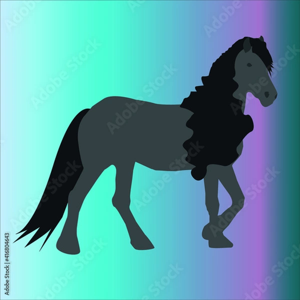 Obraz the horse frieze is suitable for a cartoon