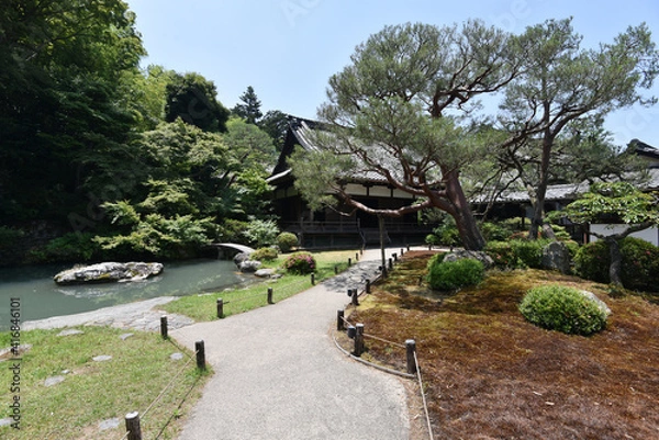 Obraz 青蓮院門跡　庭園と小御所　京都市