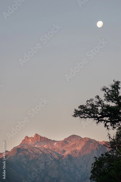 Obraz sunset over the mountains