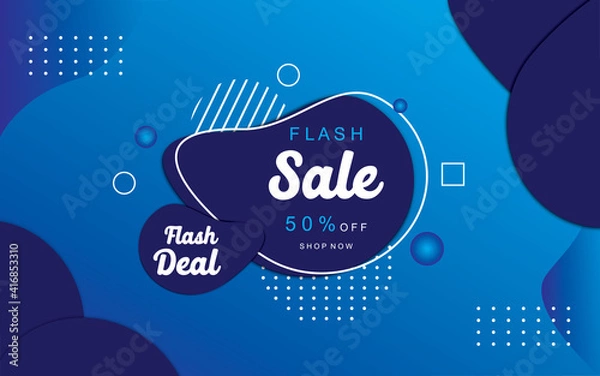 Fototapeta Sale banner template design, Super Sale end of season special offer banner. vector illustrations.