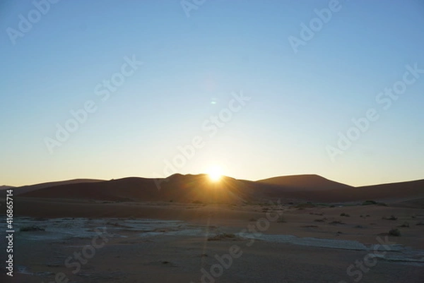 Fototapeta ナミブ砂漠のデッドフレイ 