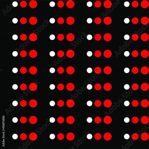 Obraz seamless pattern with red dots